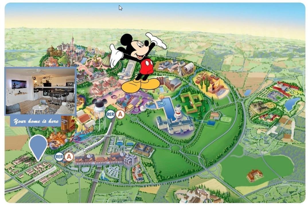 Myhomezen Montevrain Disneyland Val D'Europe - 3D Playstation 4 Exterior photo